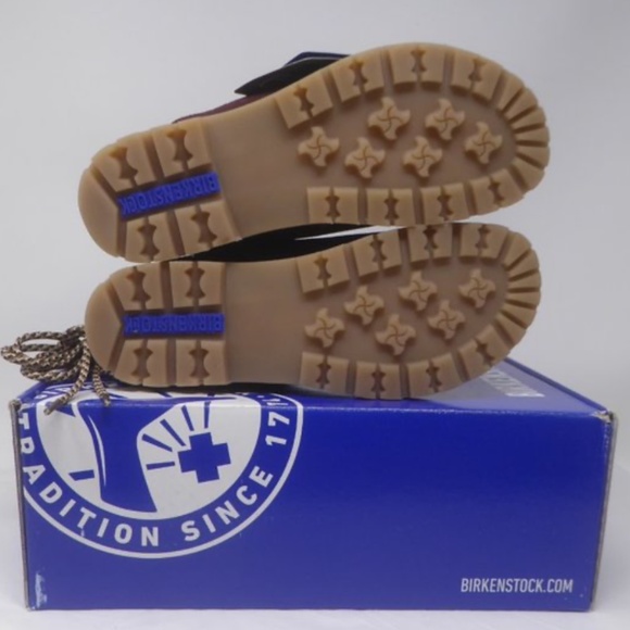 SALE Birkenstock Jackson Ochre Burgundy Red Leather Ankle Boots EU 36 US 5 NEW - Picture 9 of 15